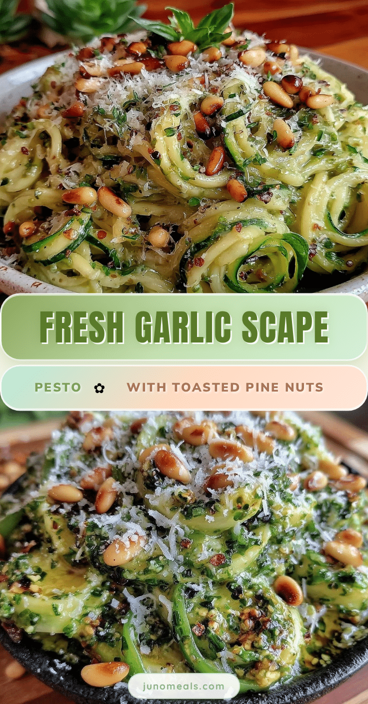 fresh garlic scape pesto recipe