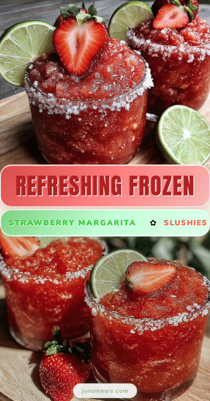 frozen strawberry margarita slushies recipe