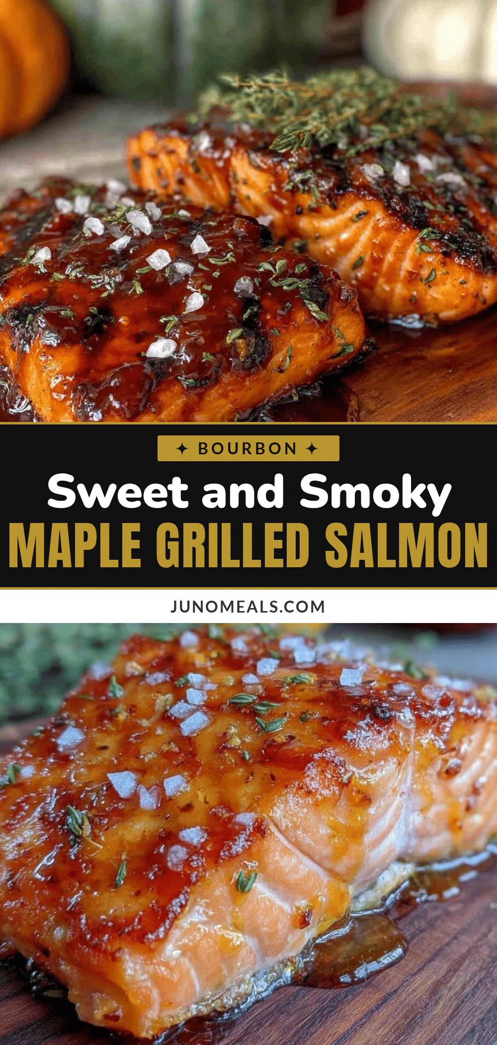 grilled salmon bourbon maple glaze recipe