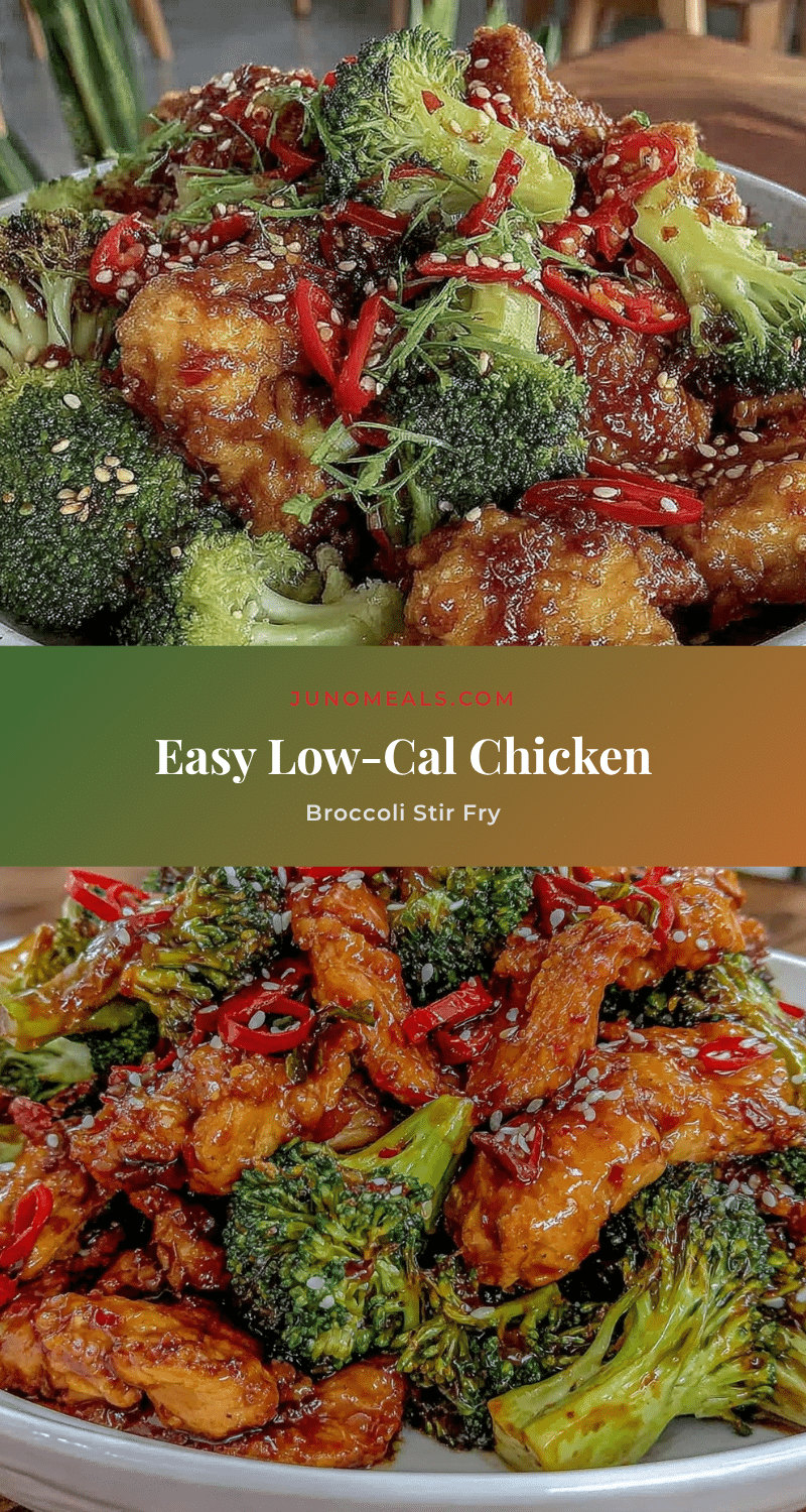 healthy calorie deficit chicken and broccoli stir fry recipe