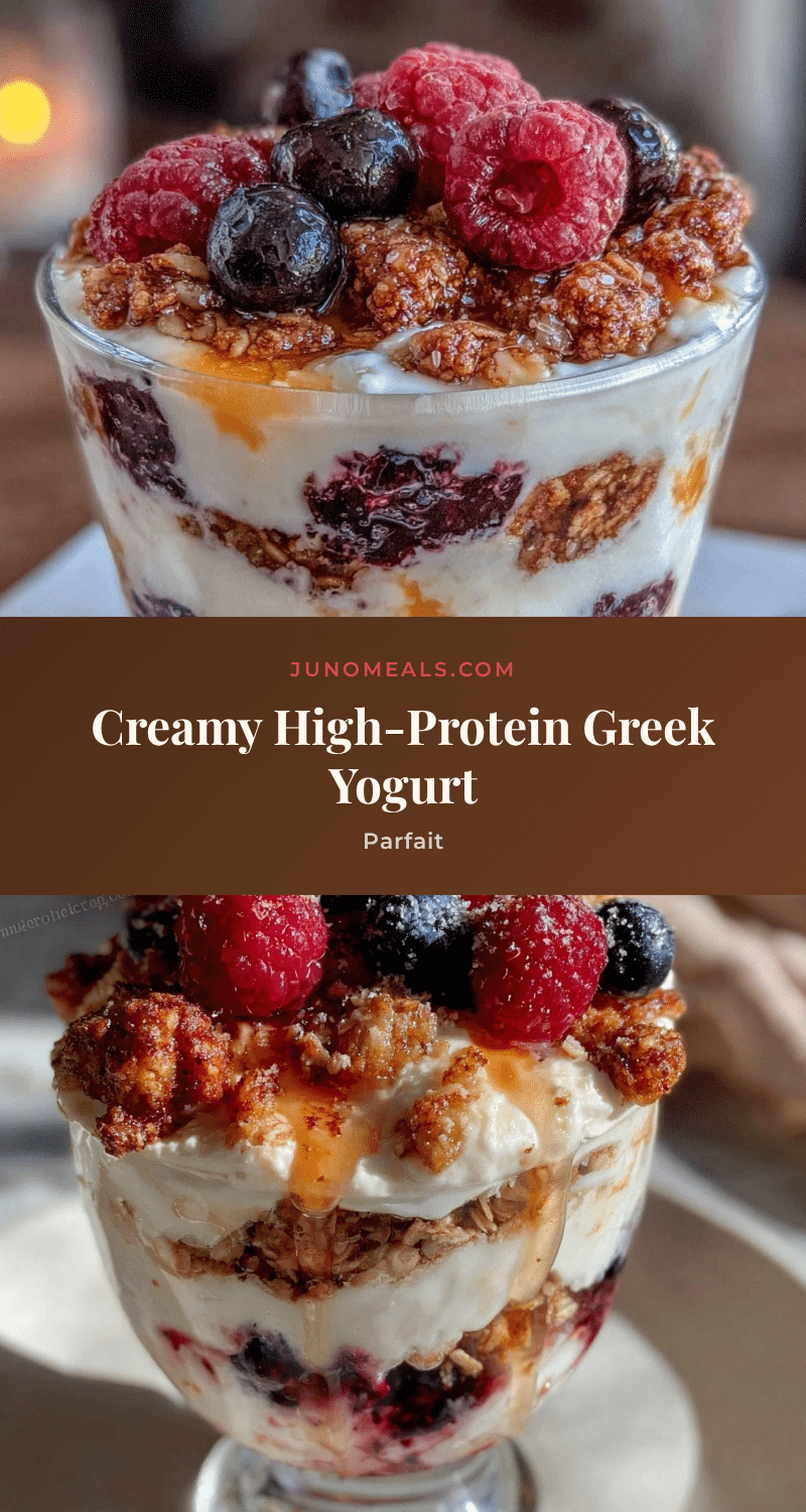 healthy high-protein Greek yogurt parfait recipe