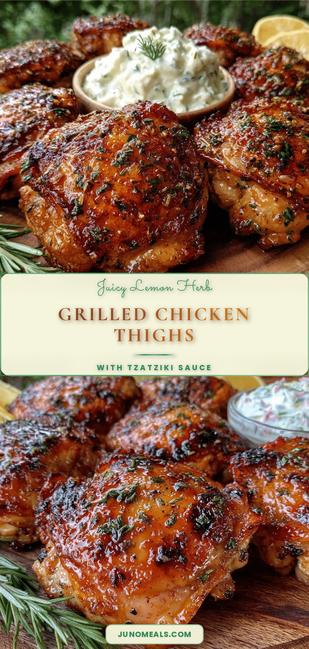 lemon herb grilled chicken thighs recipe