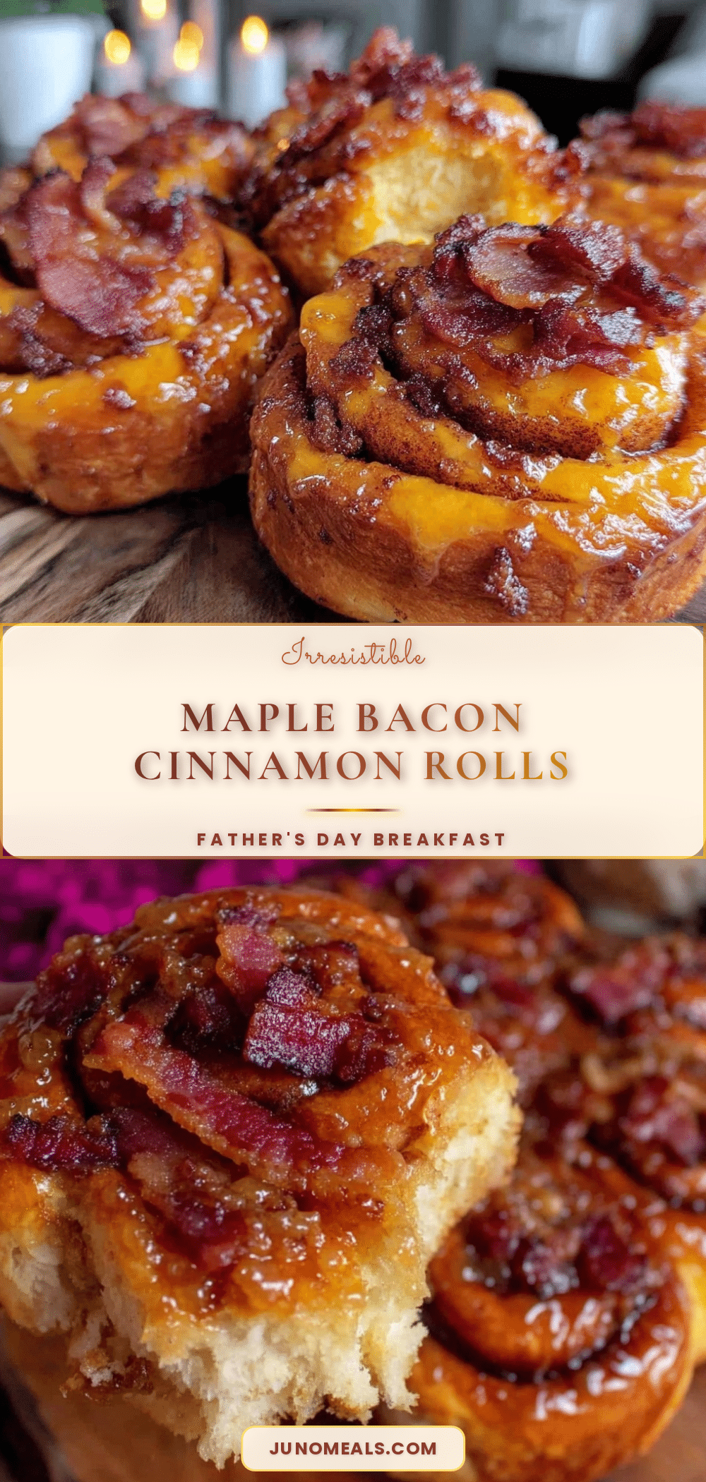 maple bacon cinnamon rolls recipe