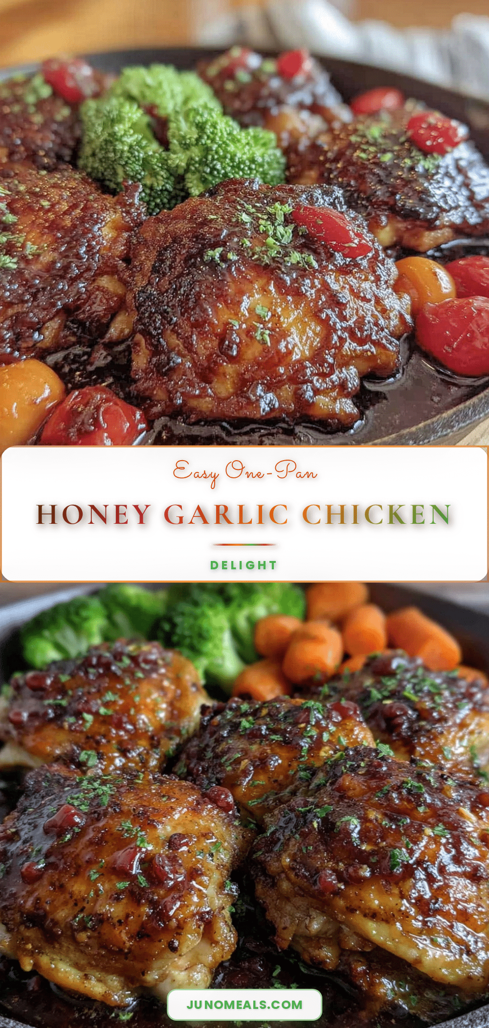 one-pan honey garlic chicken recipe