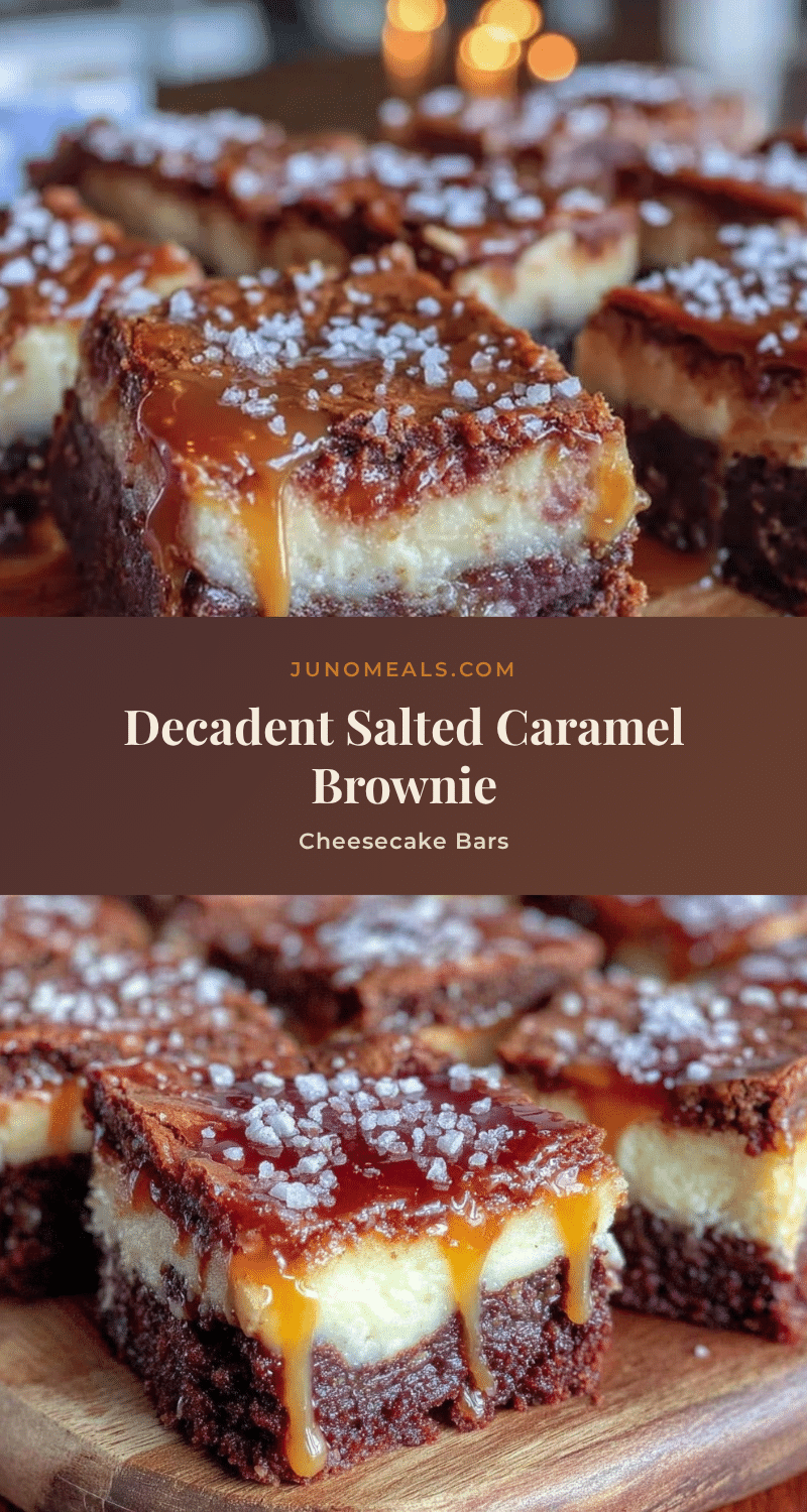 salted caramel brownie cheesecake bars recipe