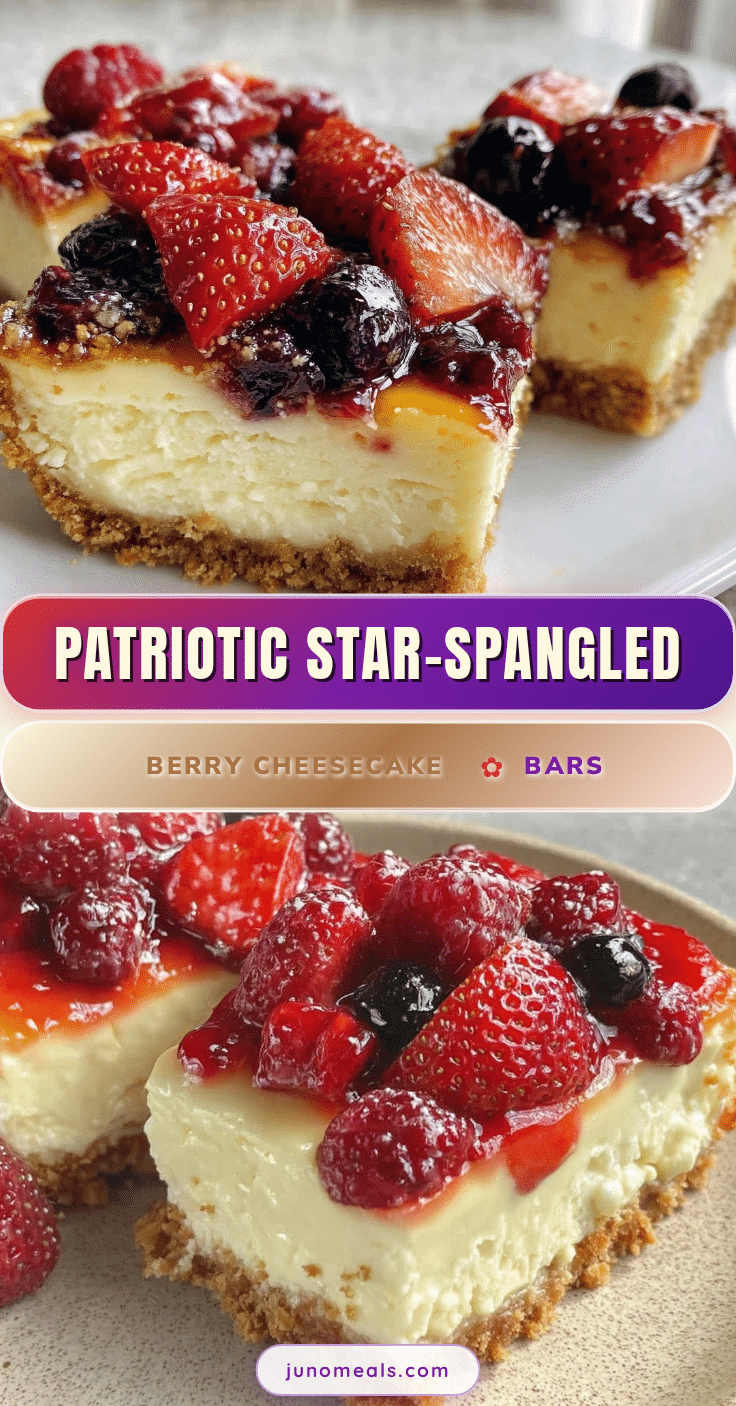 star-spangled berry cheesecake bars recipe