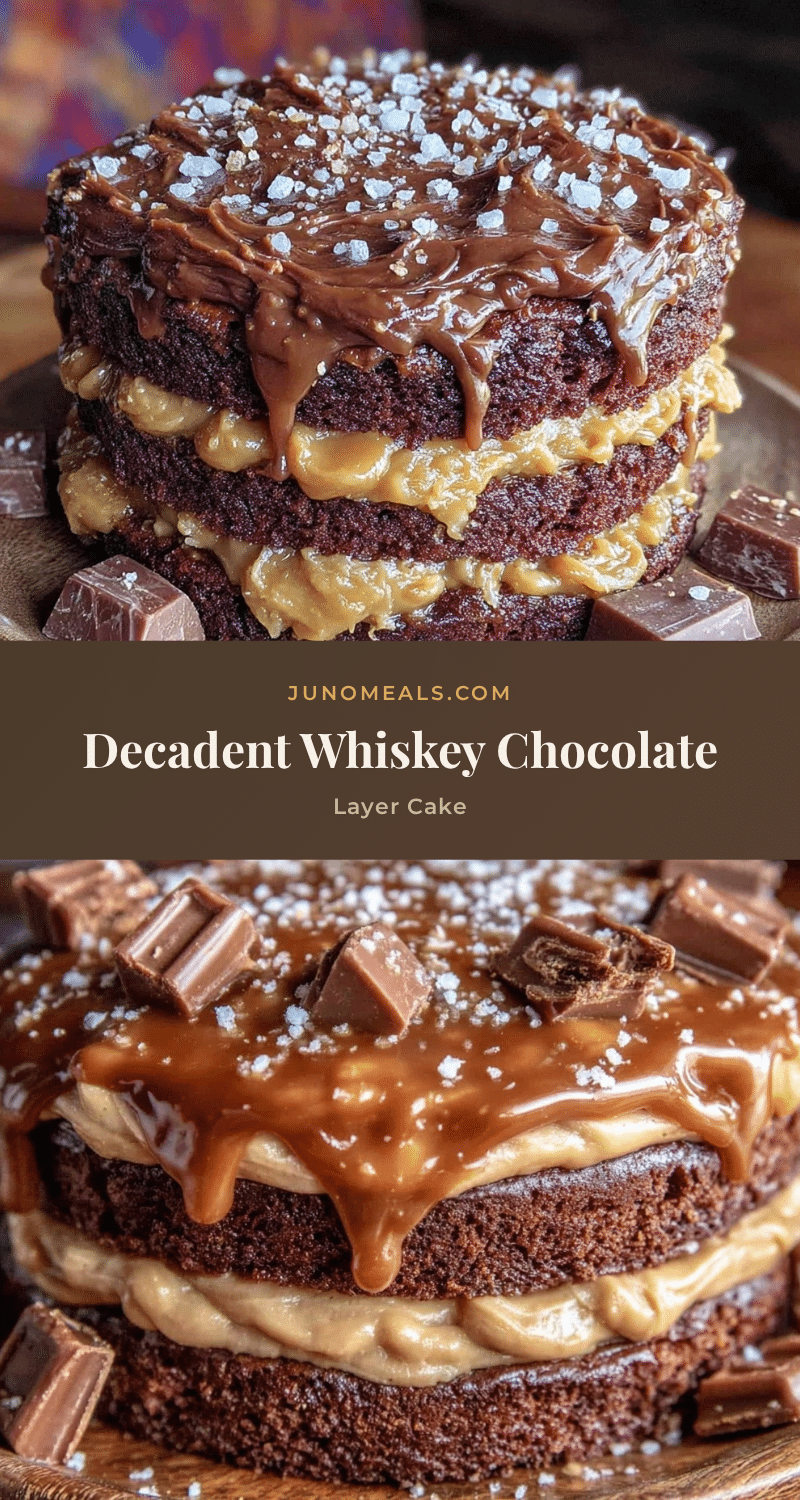 whiskey chocolate layer cake recipe