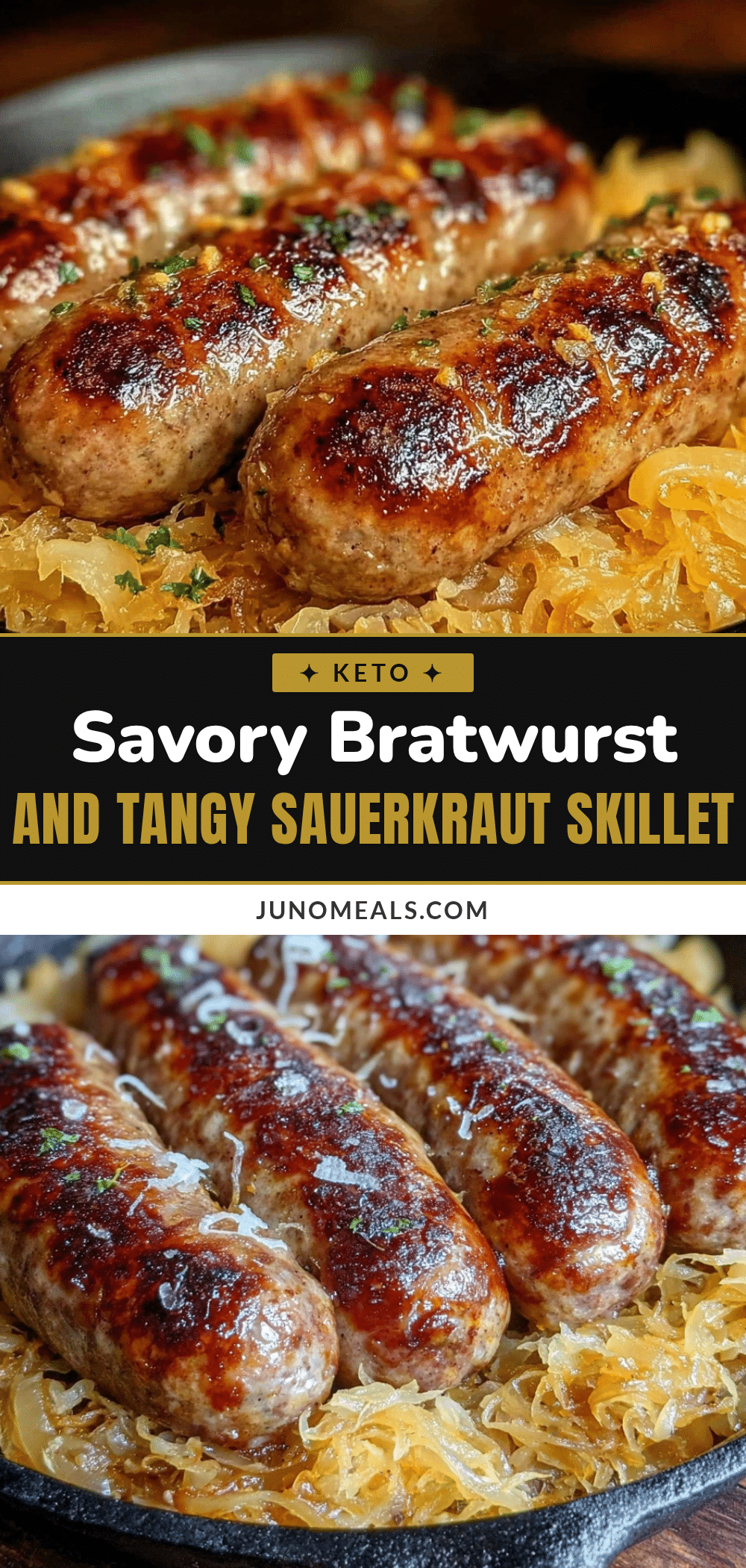 bratwurst and sauerkraut skillet recipe recipe