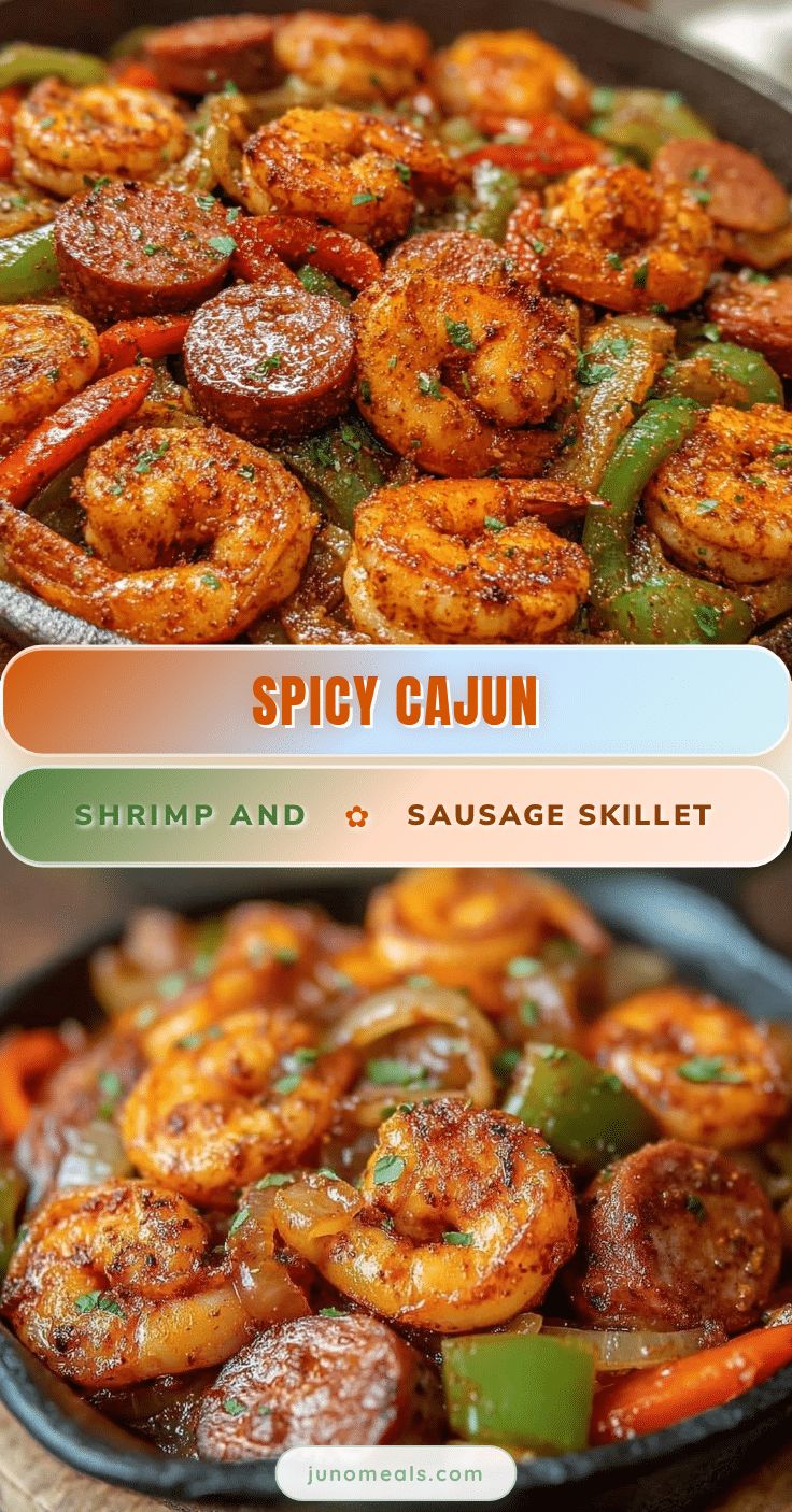 Cajun shrimp and sausage skillet recipe
