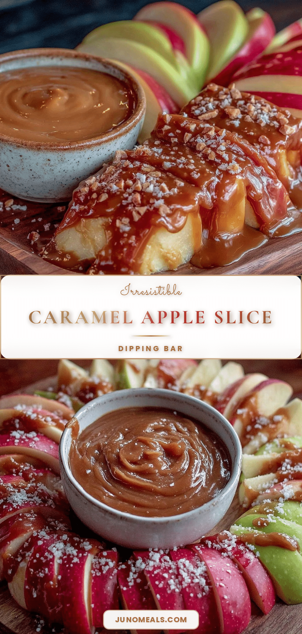 caramel apple slice dipping bar recipe