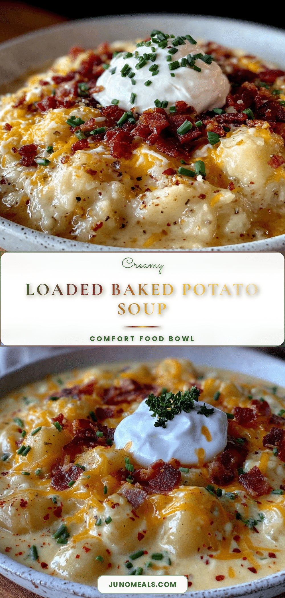 cozy loaded baked potato soup recipe