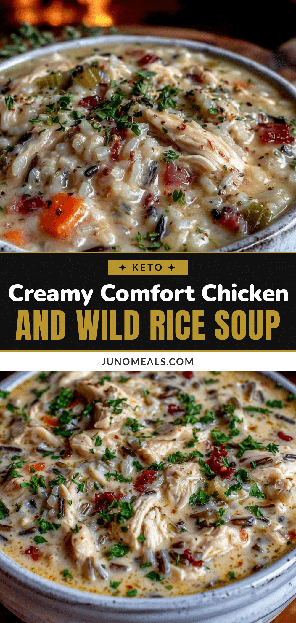 creamy comfort chicken and wild rice soup recipe