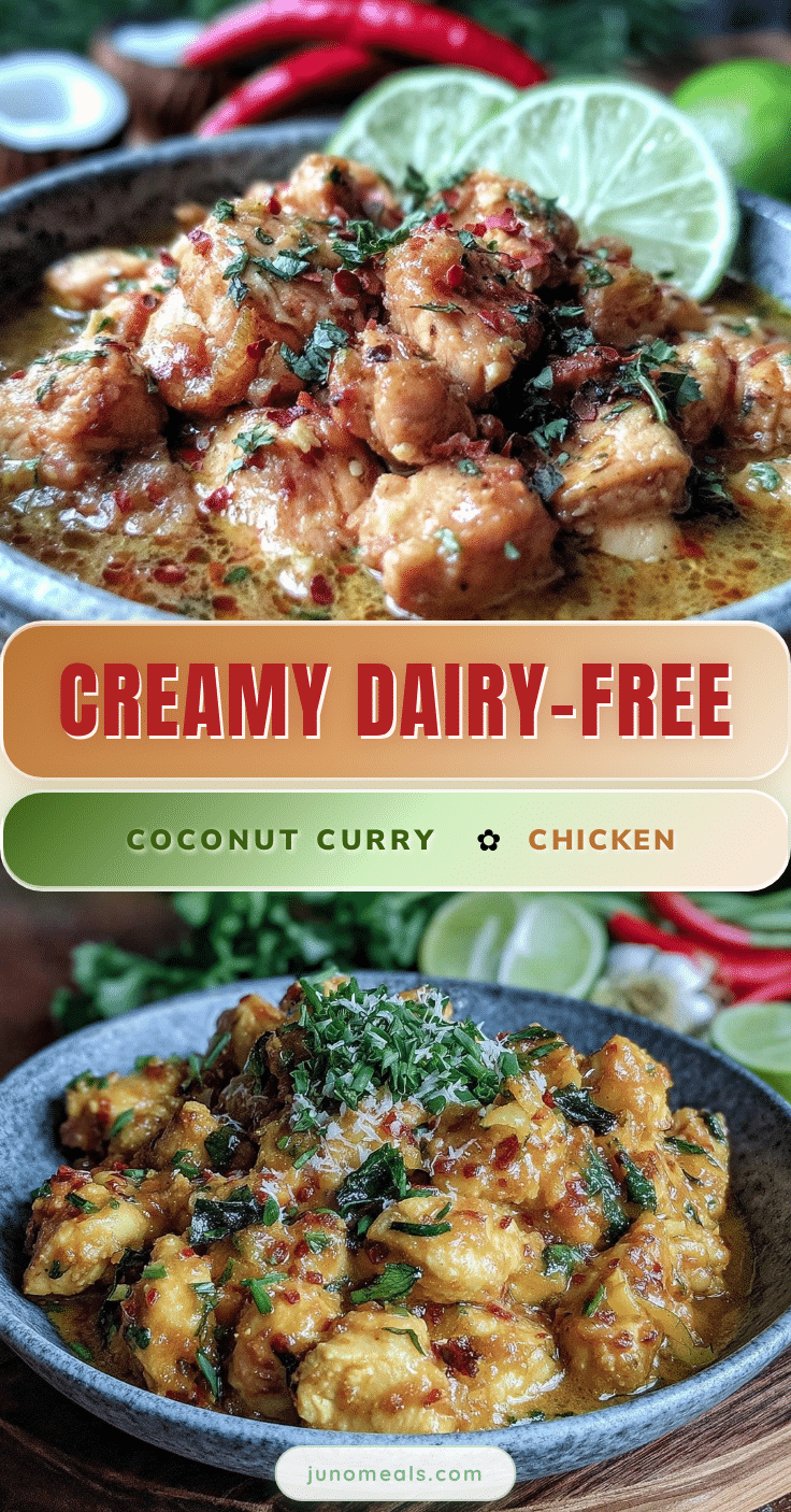 creamy dairy-free coconut curry chicken recipe