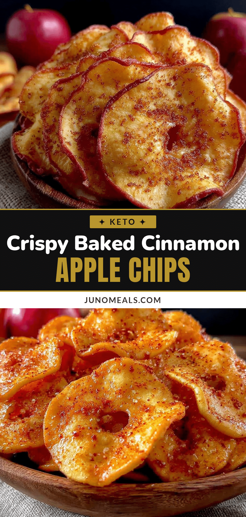 crispy baked cinnamon apple chips recipe