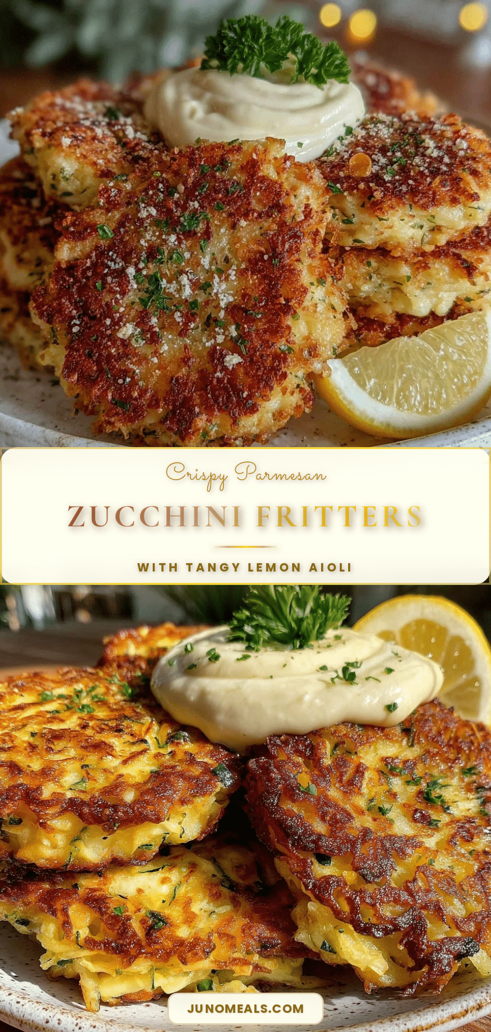 crispy parmesan zucchini fritters recipe