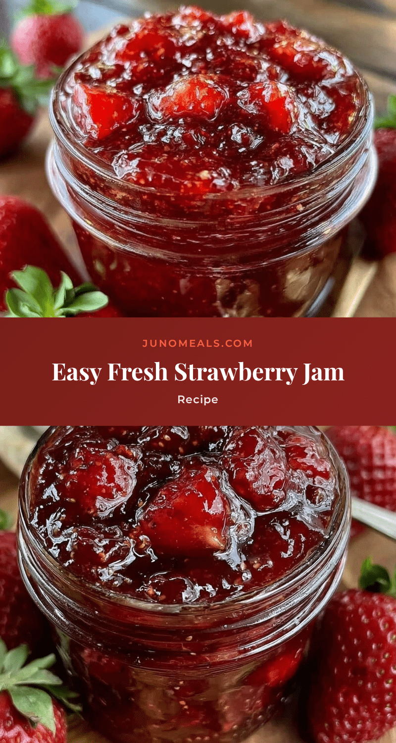 easy fresh refrigerator strawberry jam recipe