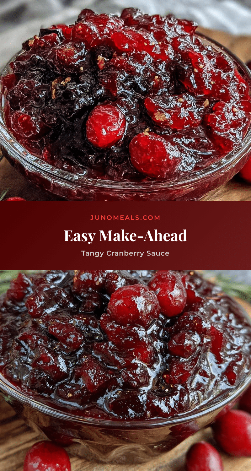 easy make-ahead homemade cranberry sauce recipe