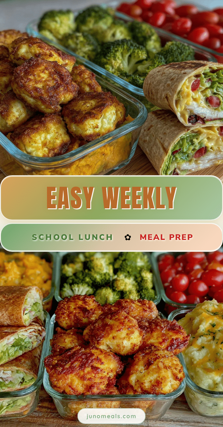 easy weekly school lunch meal prep recipe