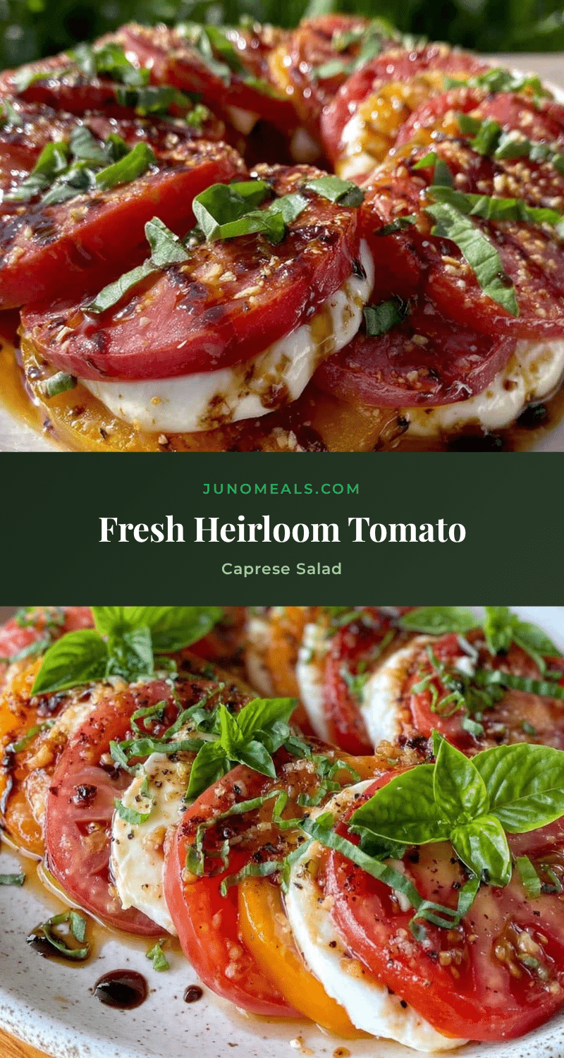 Fresh Heirloom Tomato Caprese Salad recipe