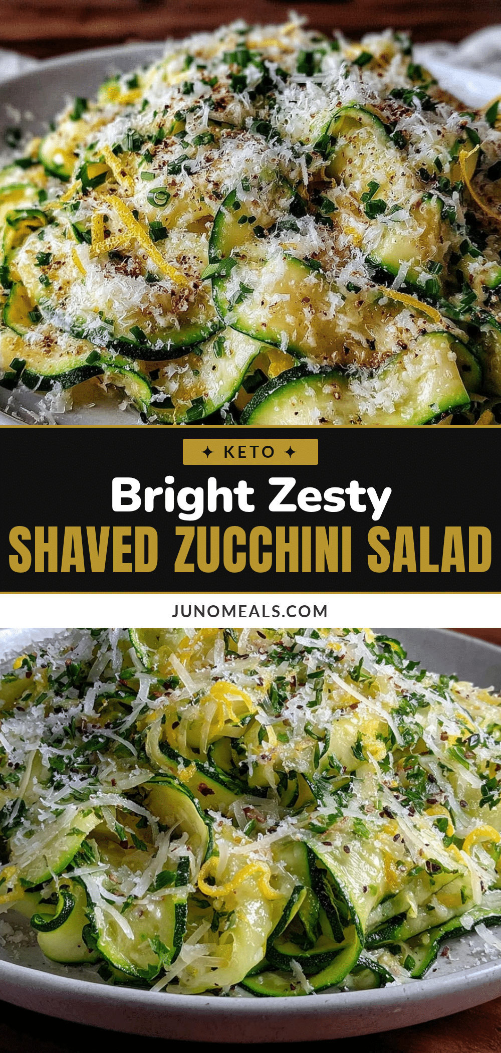 fresh shaved zucchini salad recipe