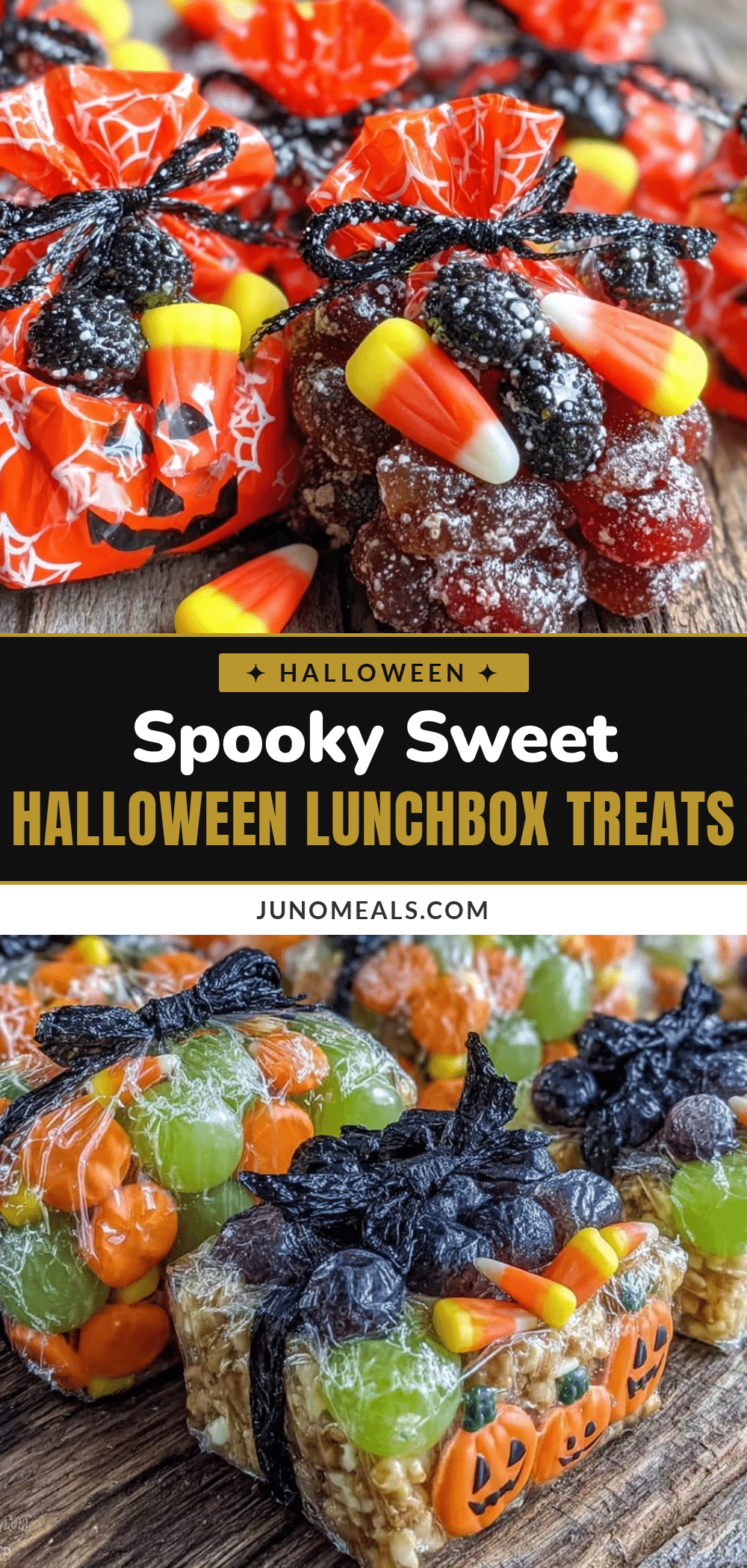 Halloween-themed lunchbox treat bags recipe