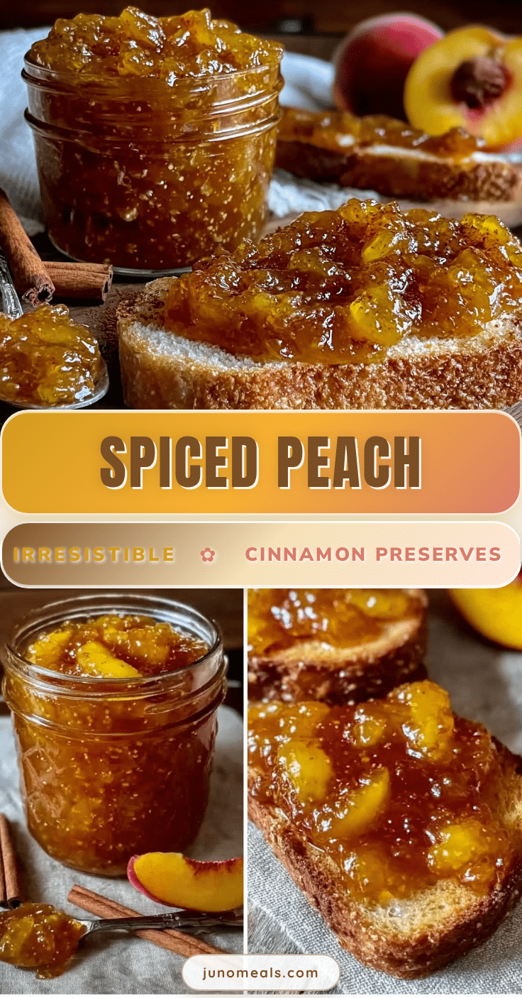 homemade spiced peach preserves recipe