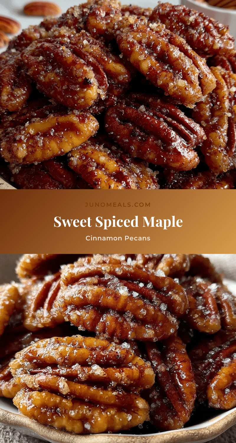 maple cinnamon roasted pecans recipe