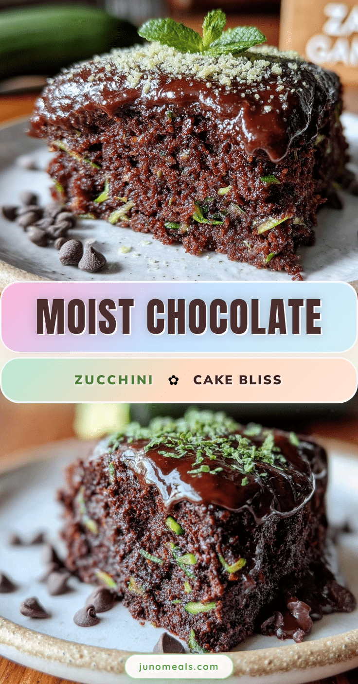 moist chocolate zucchini cake recipe