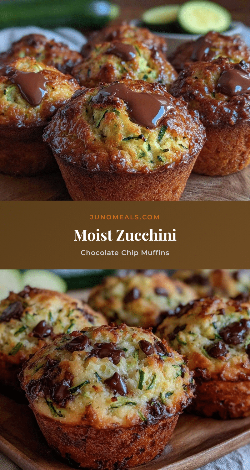 moist zucchini chocolate chip muffins recipe