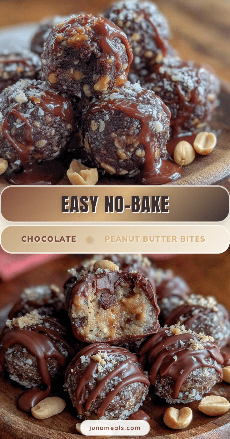 no bake chocolate peanut butter energy bites recipe