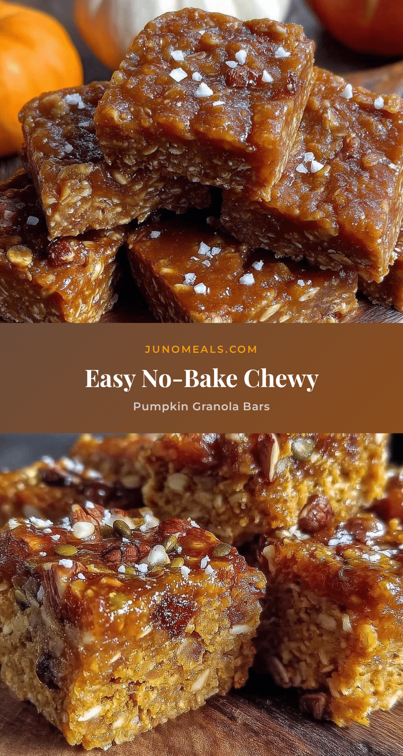 no bake pumpkin granola bars recipe