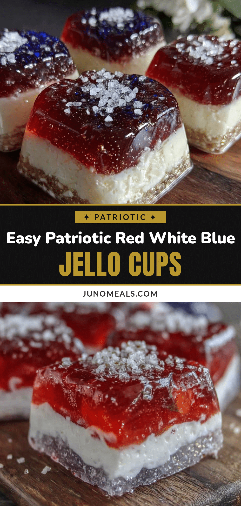 patriotic layered jello cups recipe recipe
