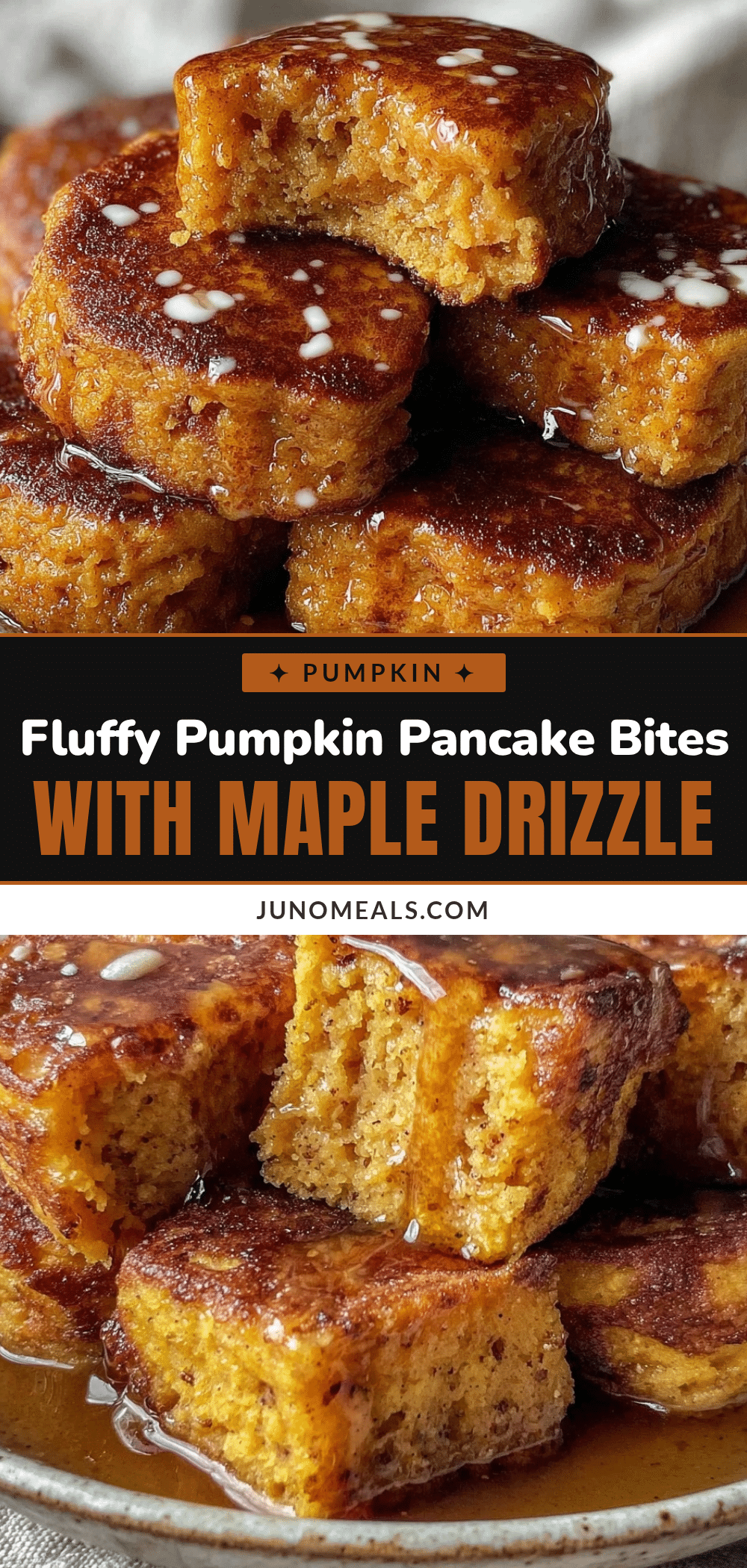 pumpkin pancake bites recipe