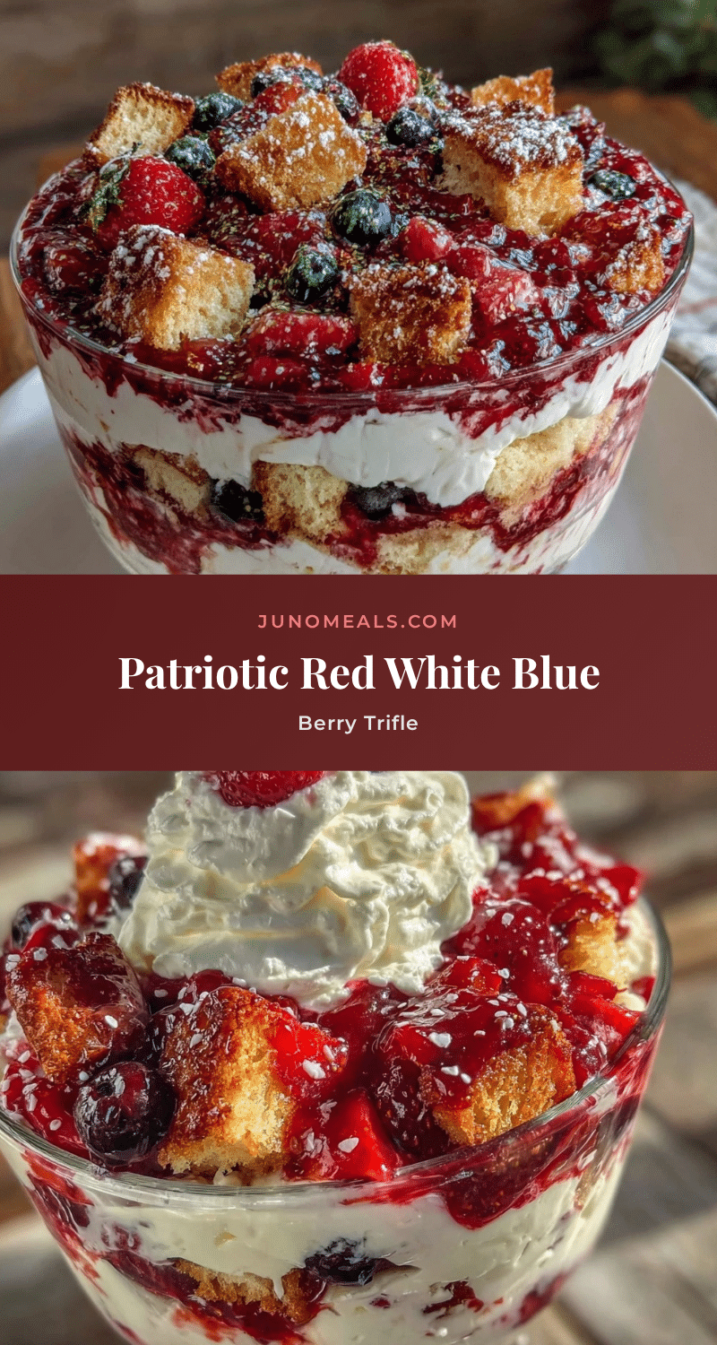 red white and blue berry trifle recipe