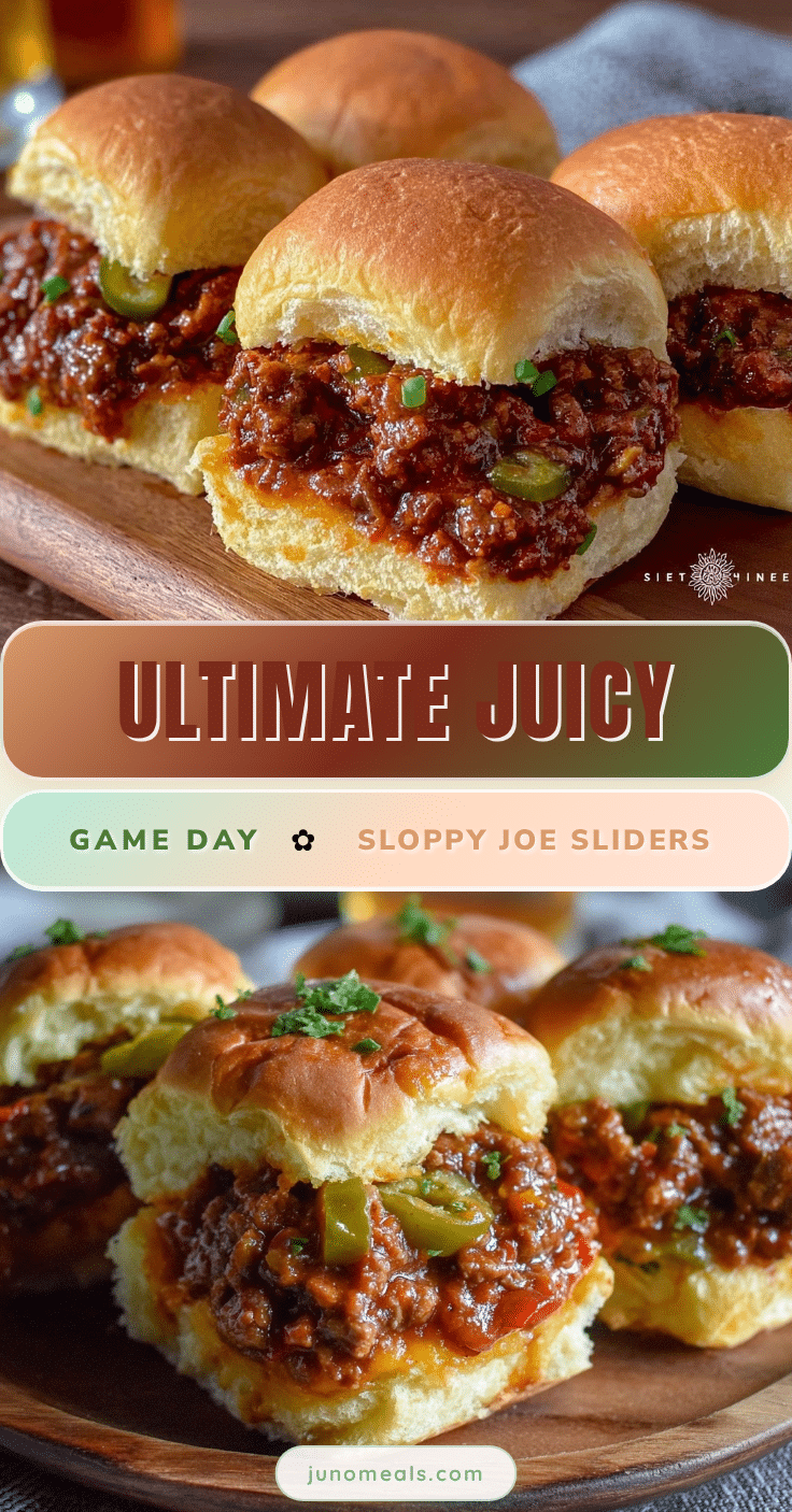 Savory Game Day Sloppy Joe Sliders recipe