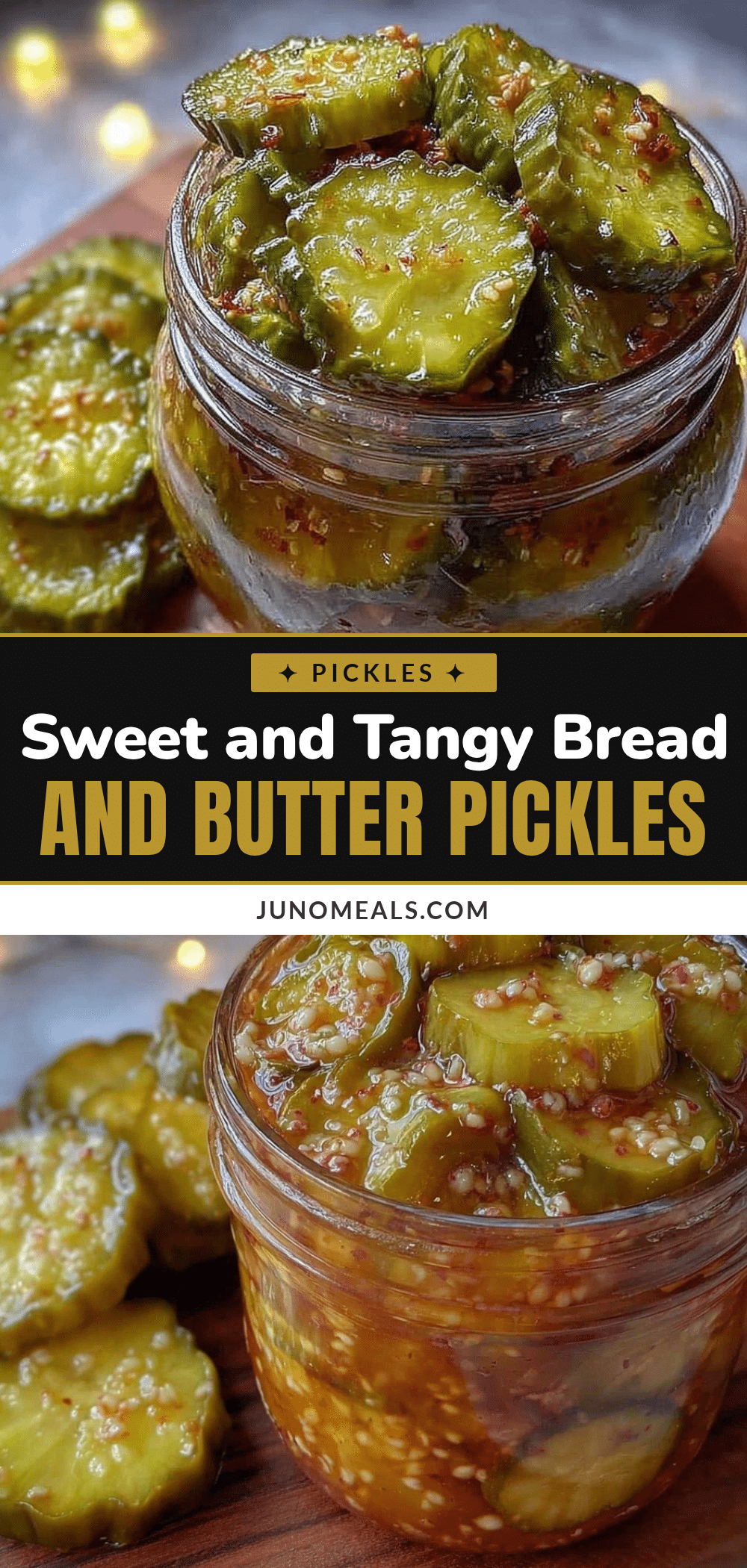 sweet and tangy bread and butter pickles recipe