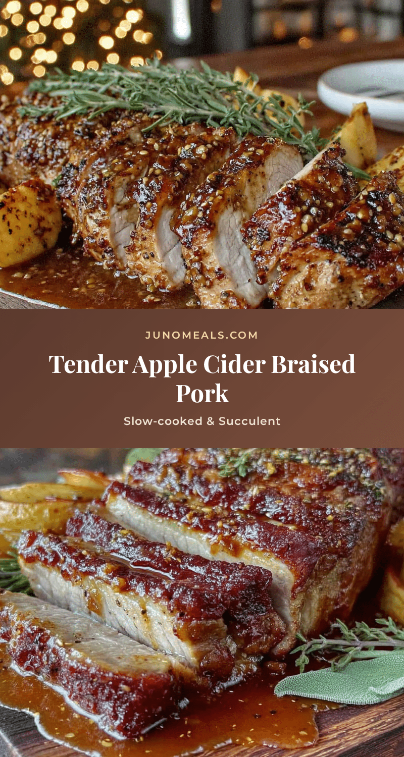 apple cider braised pork tenderloin recipe