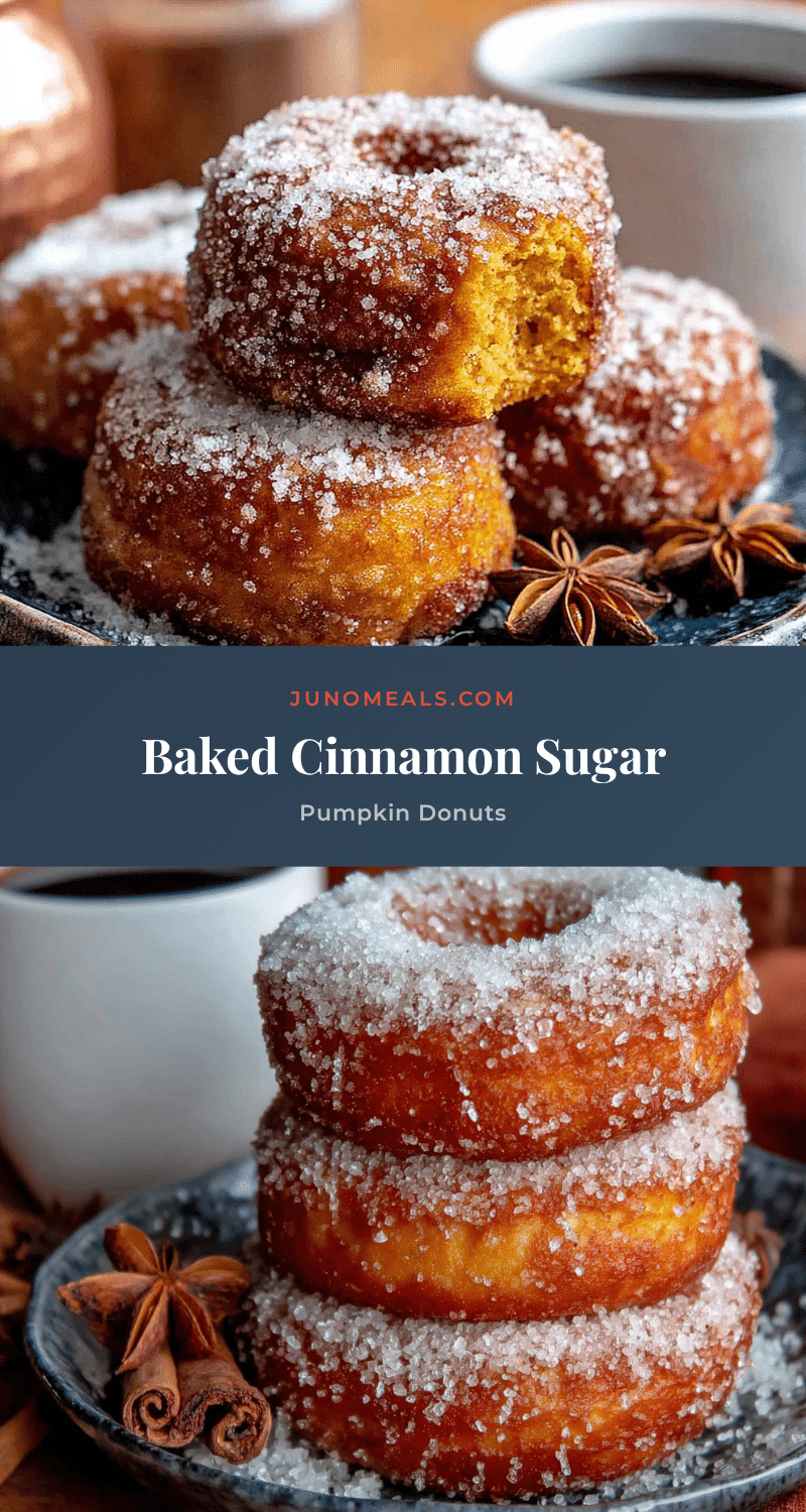 baked cinnamon sugar pumpkin donuts recipe