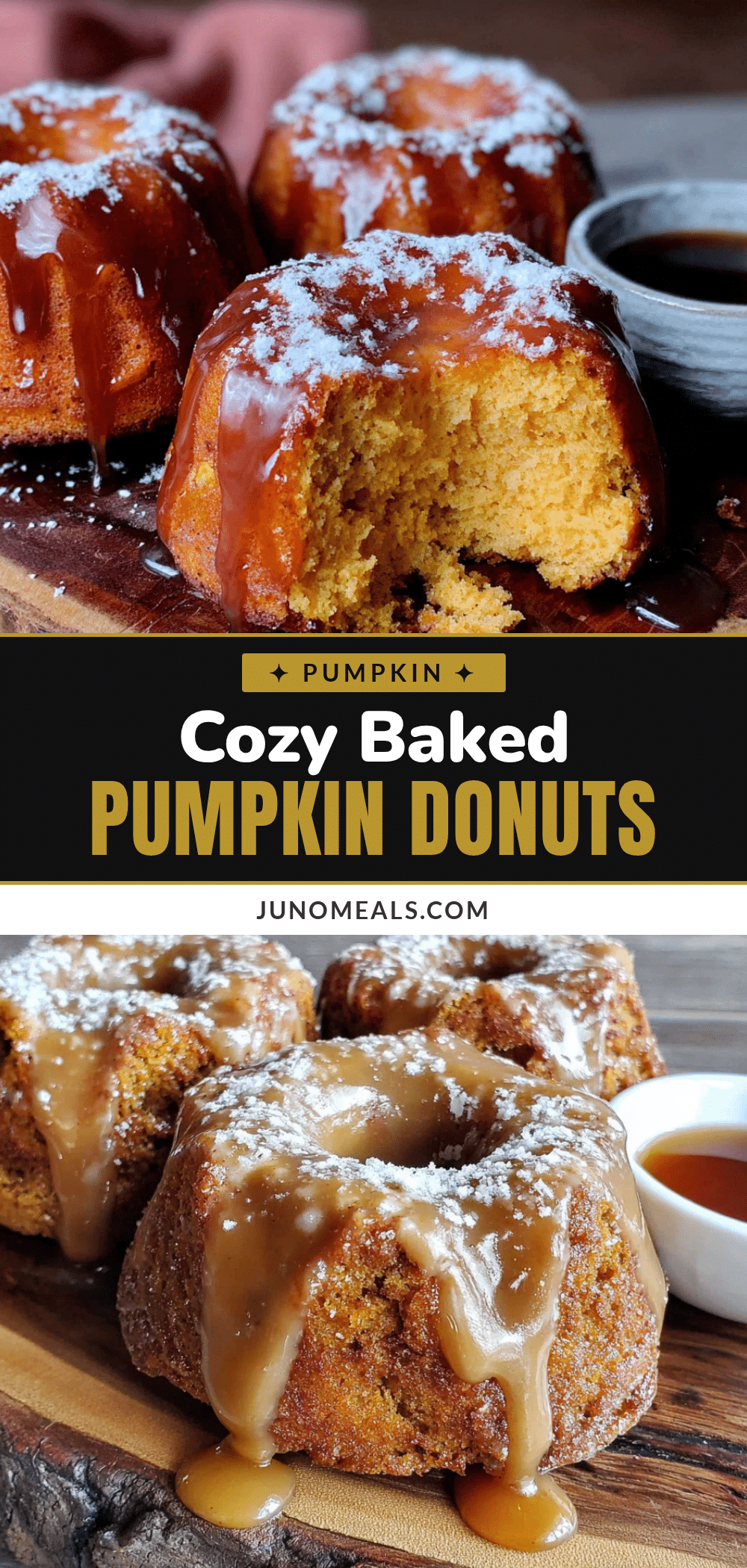 baked pumpkin donuts with maple glaze recipe