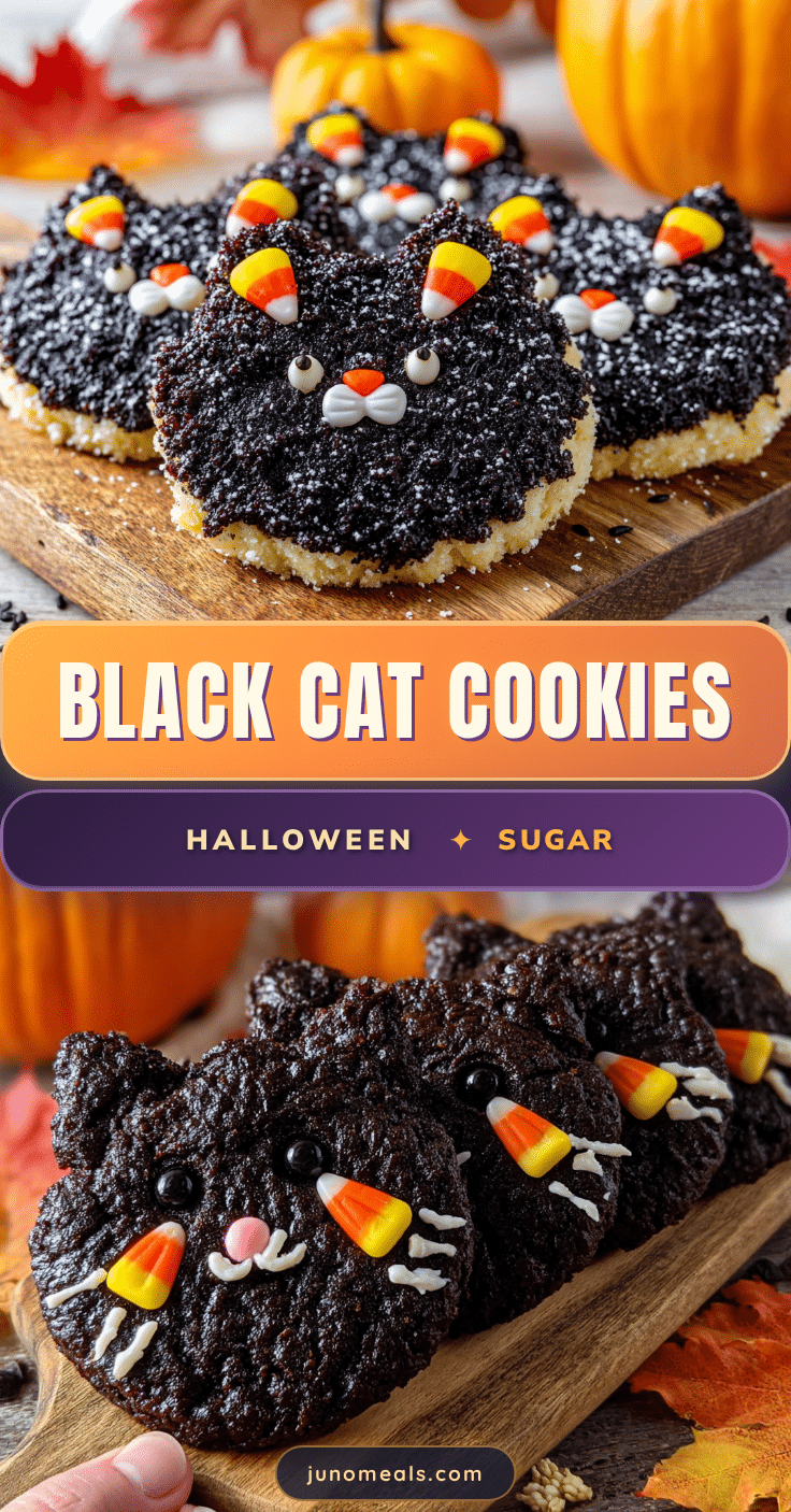black cat halloween sugar cookies recipe