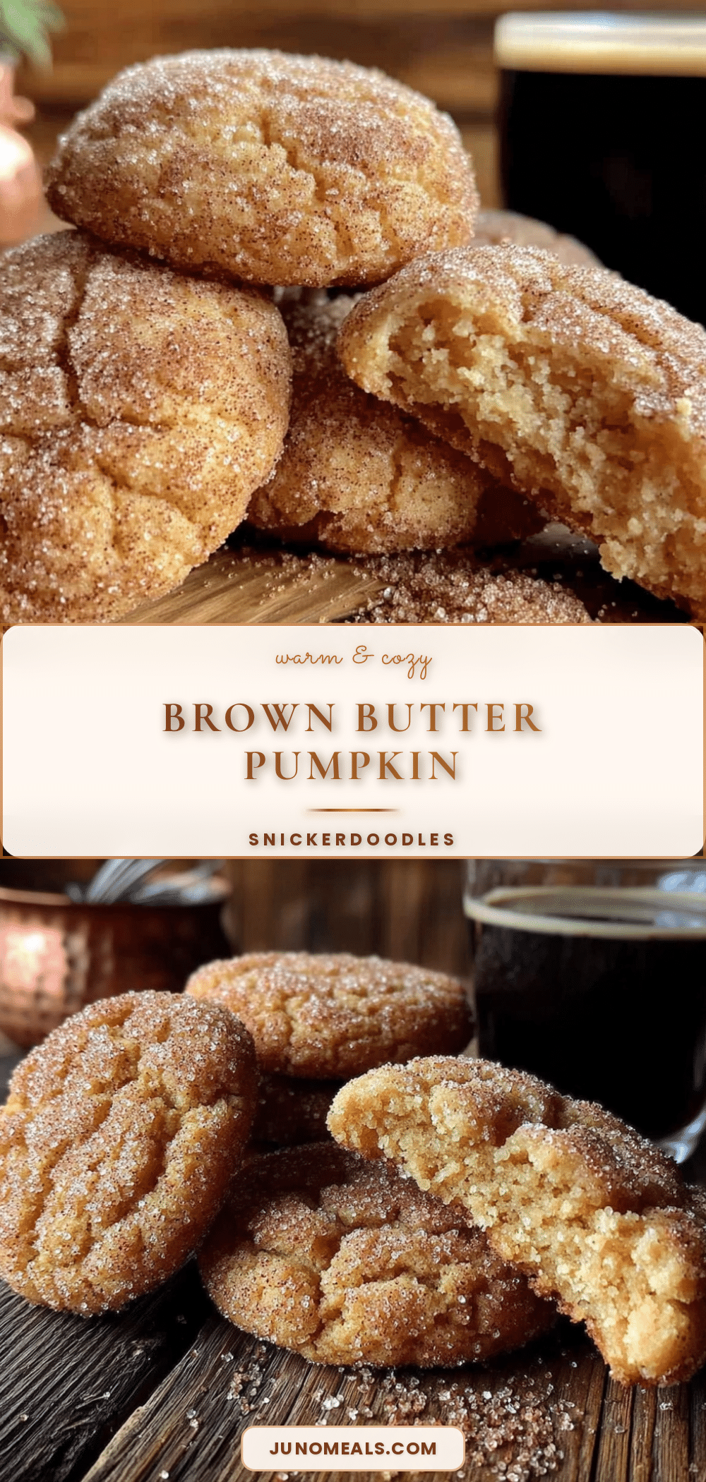 brown butter pumpkin snickerdoodles recipe