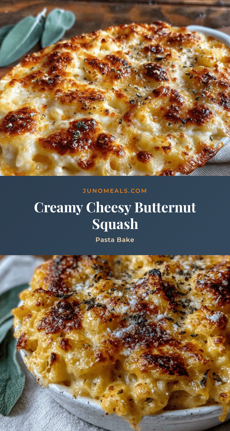 butternut squash sage pasta bake recipe