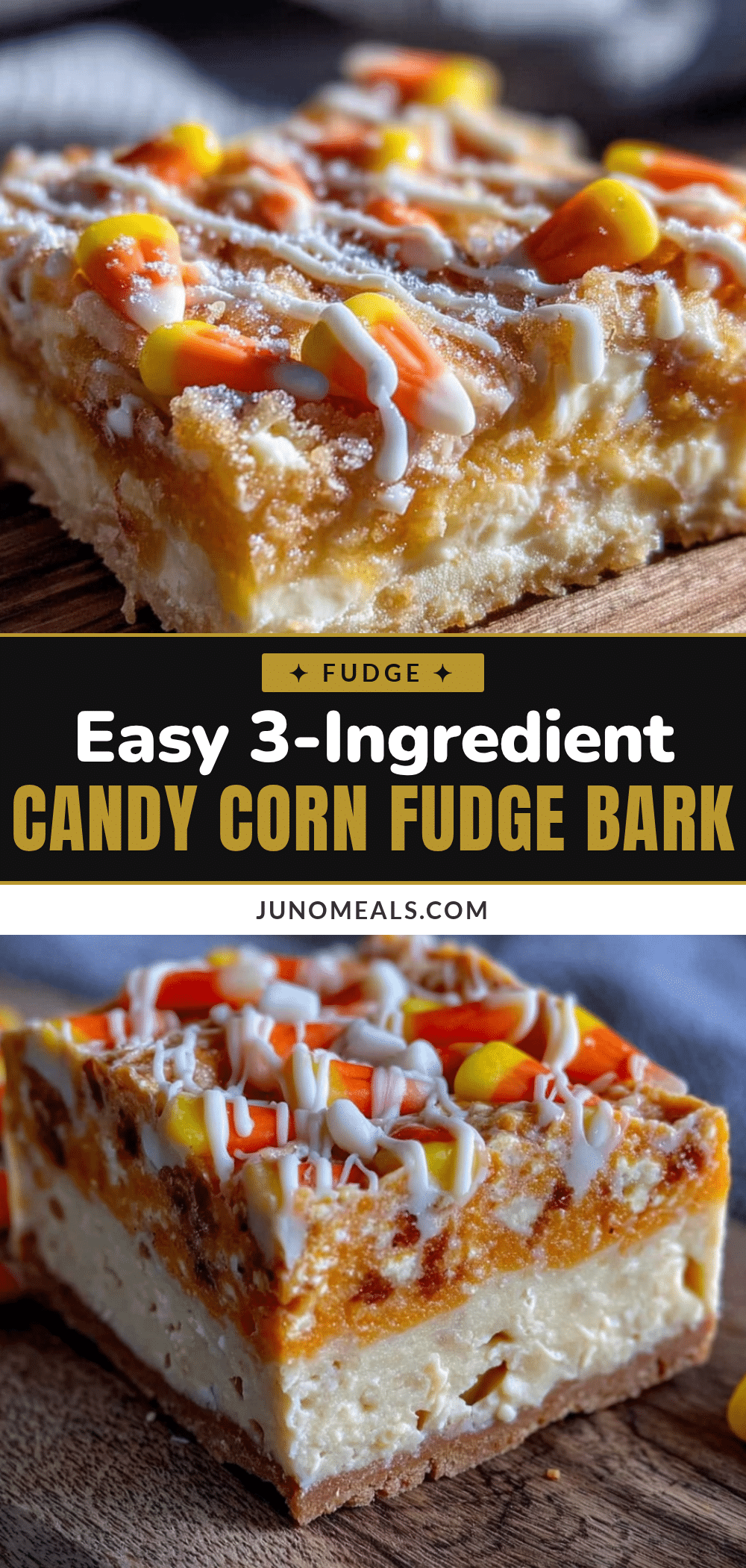 candy corn fudge bark recipe