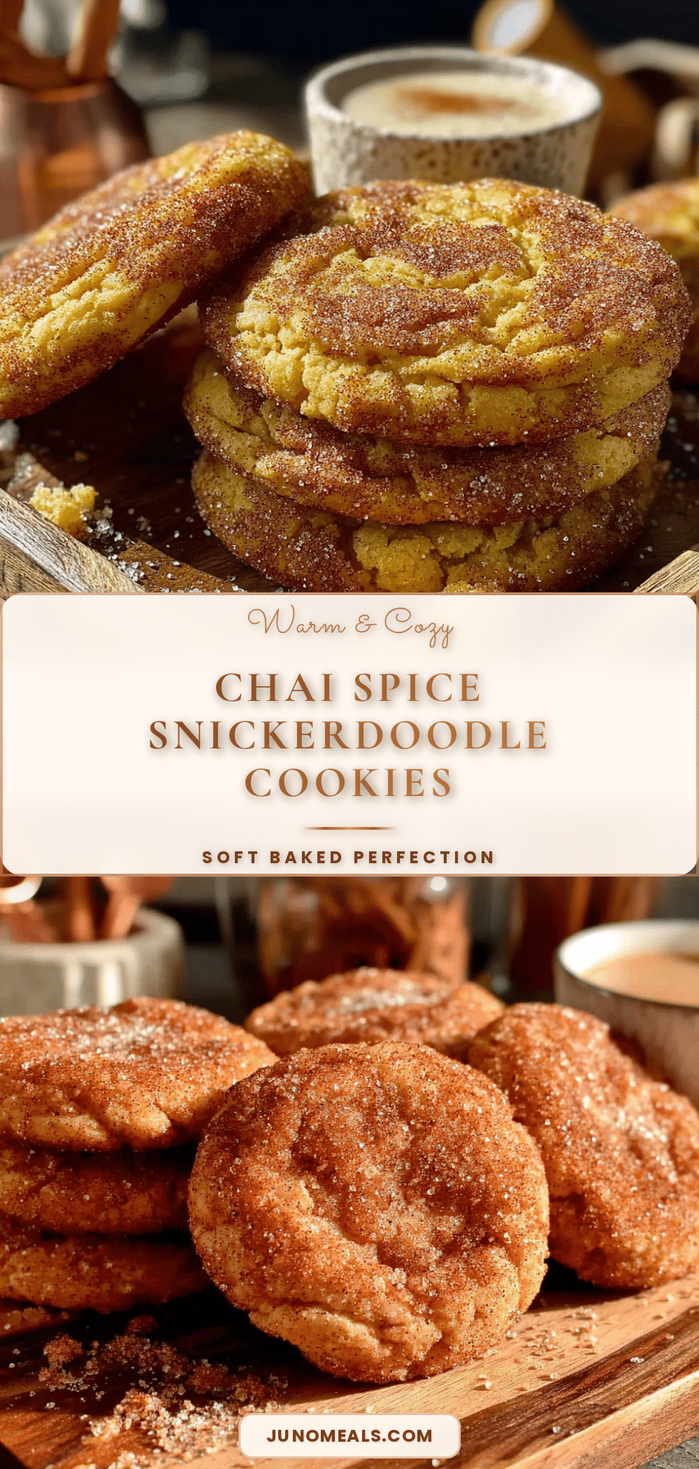 chai spice snickerdoodle cookies recipe