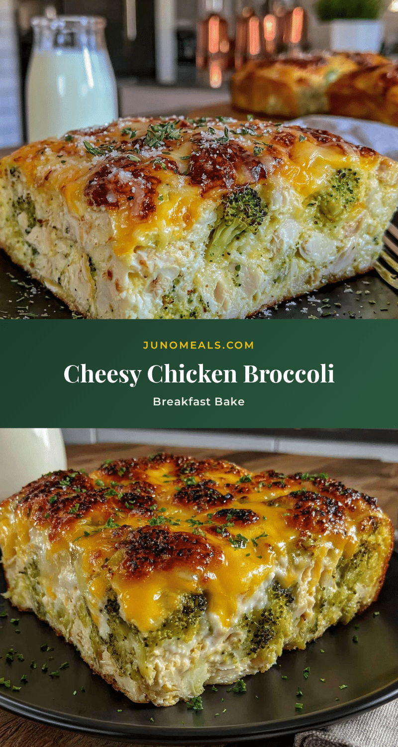cheesy chicken and broccoli breakfast casserole recipe