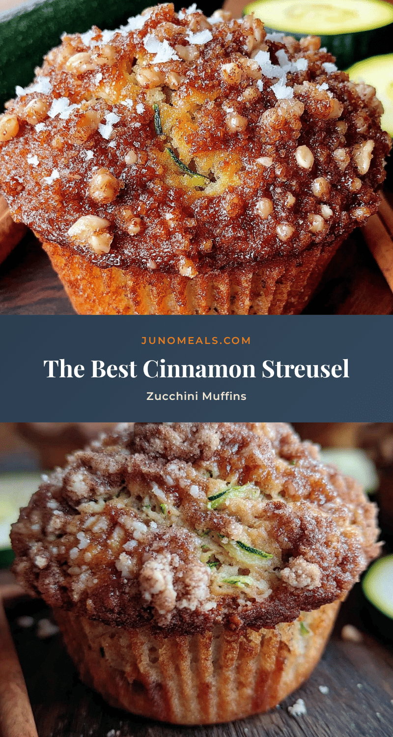 cinnamon streusel zucchini muffins recipe