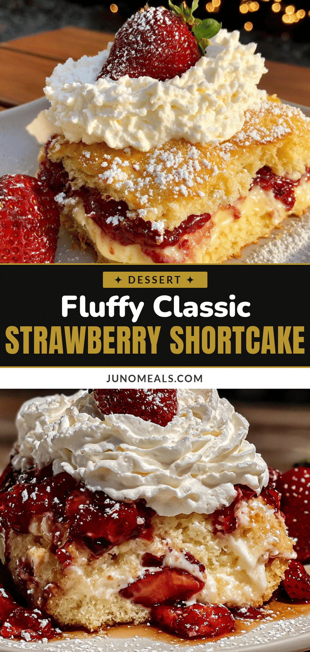 classic strawberry shortcake with whipped cream recipe