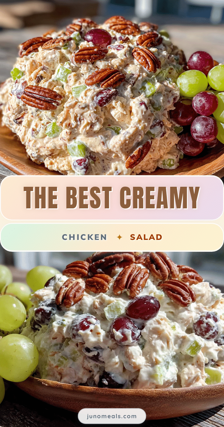 creamy chicken salad with grapes and pecans recipe