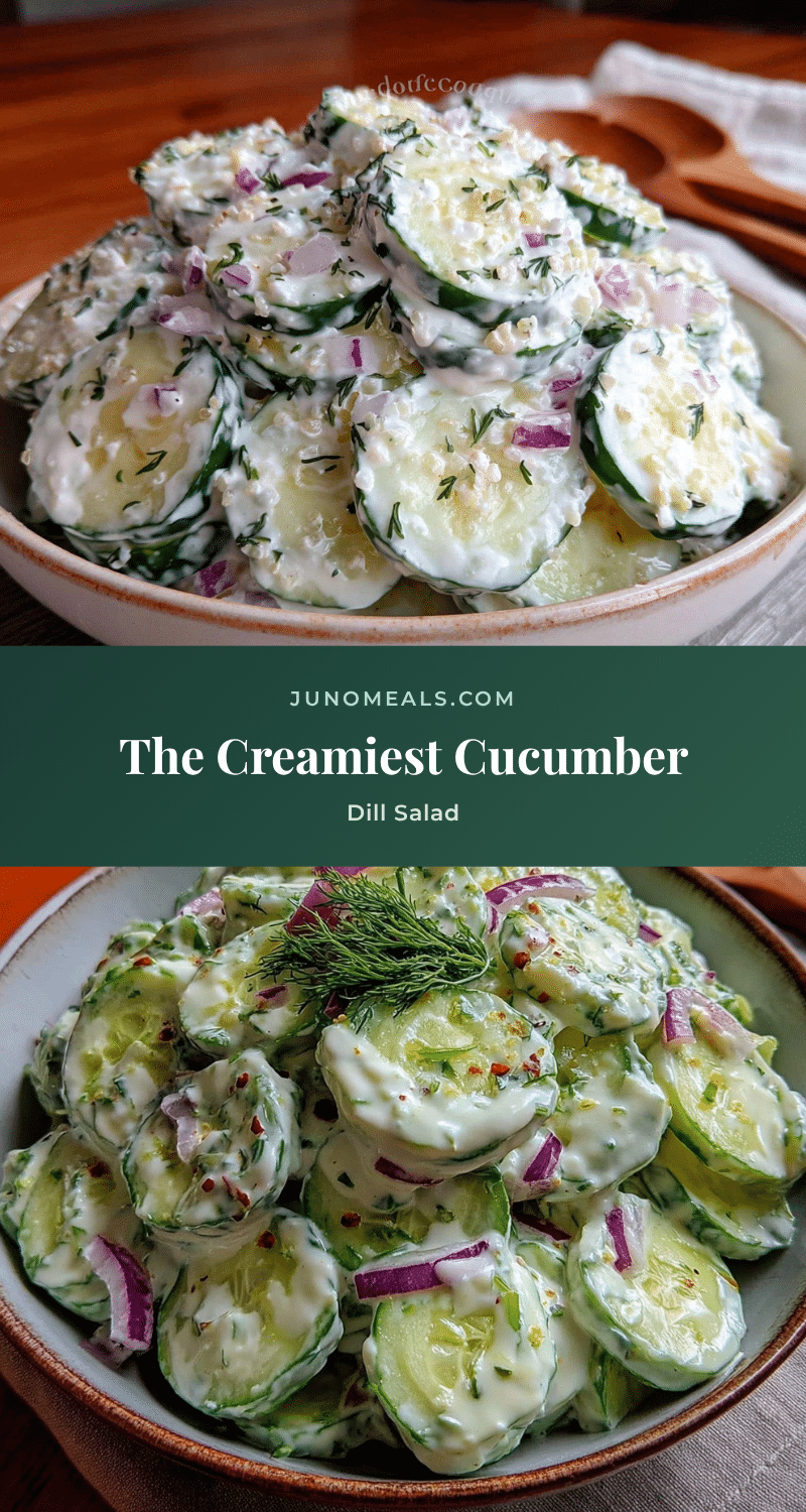 creamy cucumber dill salad recipe