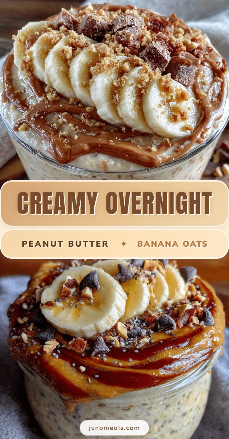 creamy overnight peanut butter banana oats recipe